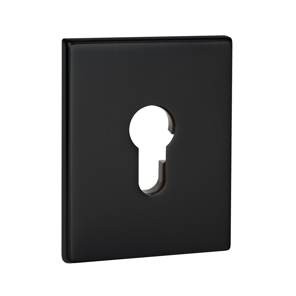 Фото Накладка на цилиндр ESC.C.TRG/K.486 BL-24 чёрный (1 шт.)