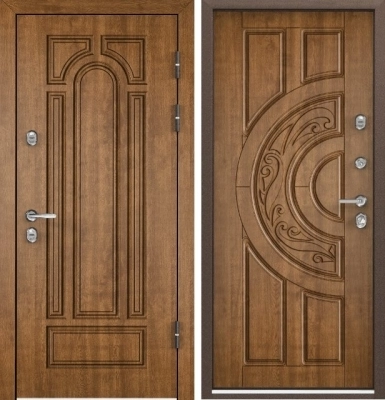 Дверь Цербер 12-3 Термо ВиноритPro+Golden Oak Сменная панель