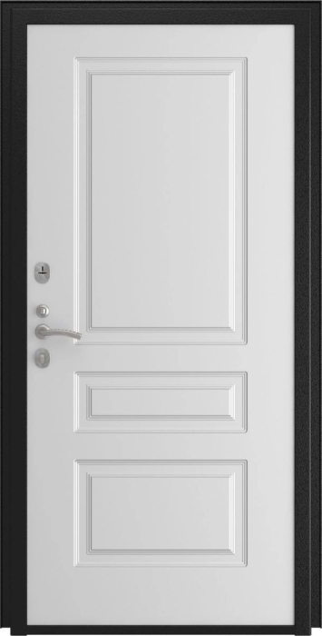 Входная дверь Модель L - 47 Эмаль L-2 (16мм, белая эмаль) внутренняя сторона