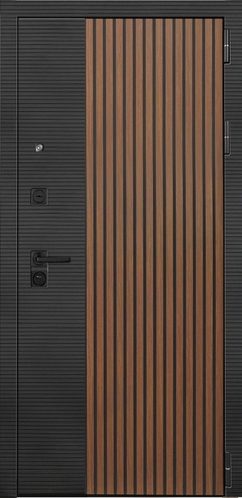 Входная дверь Модель L - 48 Фараон-2 (16мм, мореный дуб) внешняя сторона